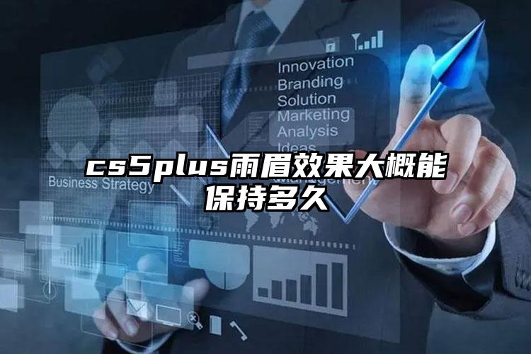 cs5plus雨眉效果大概能保持多久