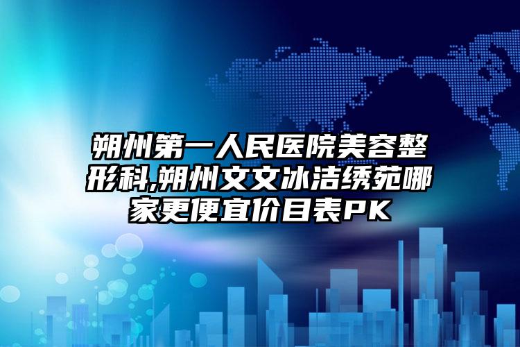 朔州第一人民医院美容整形科,朔州文文冰洁绣苑哪家更便宜价目表PK