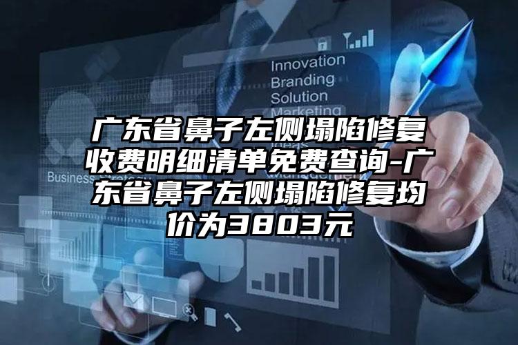 广东省鼻子左侧塌陷修复收费明细清单免费查询-广东省鼻子左侧塌陷修复均价为3803元