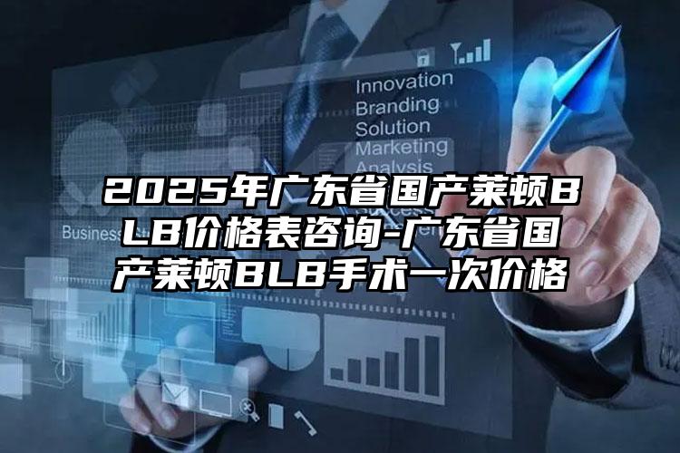 2025年广东省国产莱顿BLB价格表咨询-广东省国产莱顿BLB手术一次价格