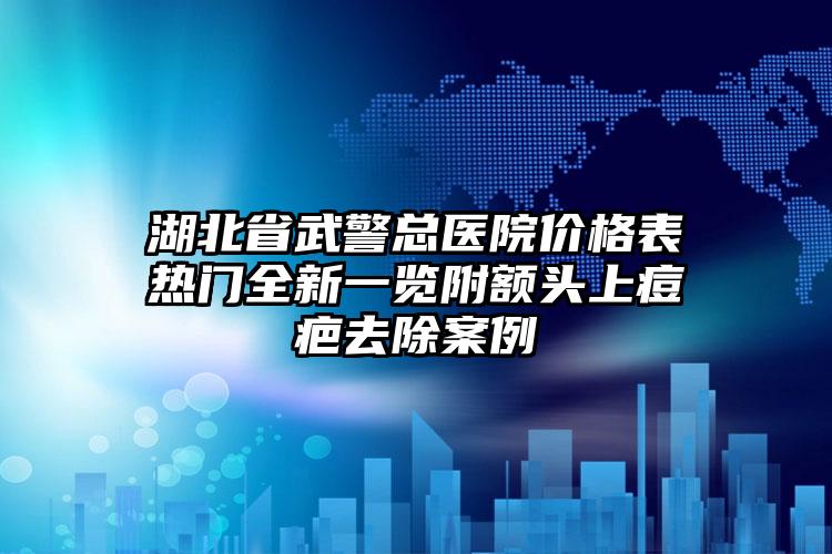 湖北省武警总医院价格表热门全新一览附额头上痘疤去除案例