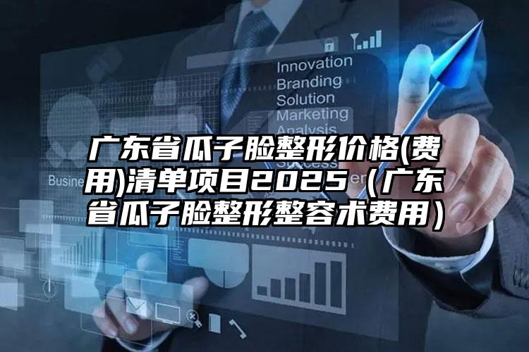 广东省瓜子脸整形价格(费用)清单项目2025（广东省瓜子脸整形整容术费用）